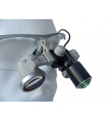 Бинокулярный увеличитель ECMG-3,0x-RD ErgonoptiX микро Галилея с осветителем D-Light micro XL и УФ фильтр