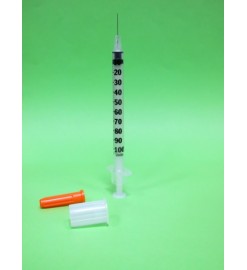 Шприц инекционный 1мл. инсулин U-100, G-30 