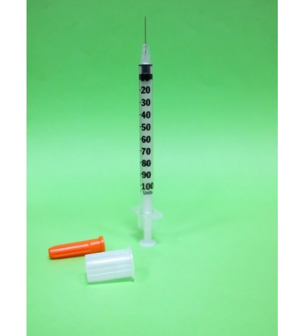 Шприц инекционный 1мл. инсулин U-100, G-30 