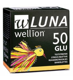 Тест-полоски Wellion Luna №50 glu (глюкоза),Австрия